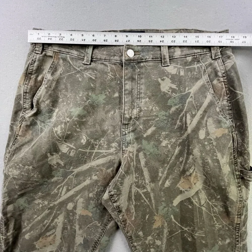 Abercrombie & Fitch Cargo Pants Mens 36x32 (Fits 36x31) Camo Loose Utility